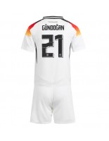 Německo Ilkay Gundogan #21 Domácí dres pro děti ME 2024 Krátký Rukáv (+ trenýrky)